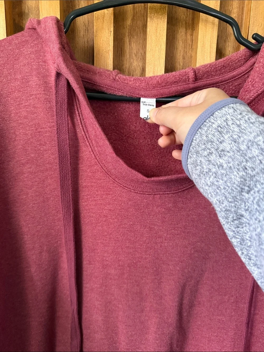 ALO YOGA Fluid Pullover Hooded Tunic Hoodie. Size S